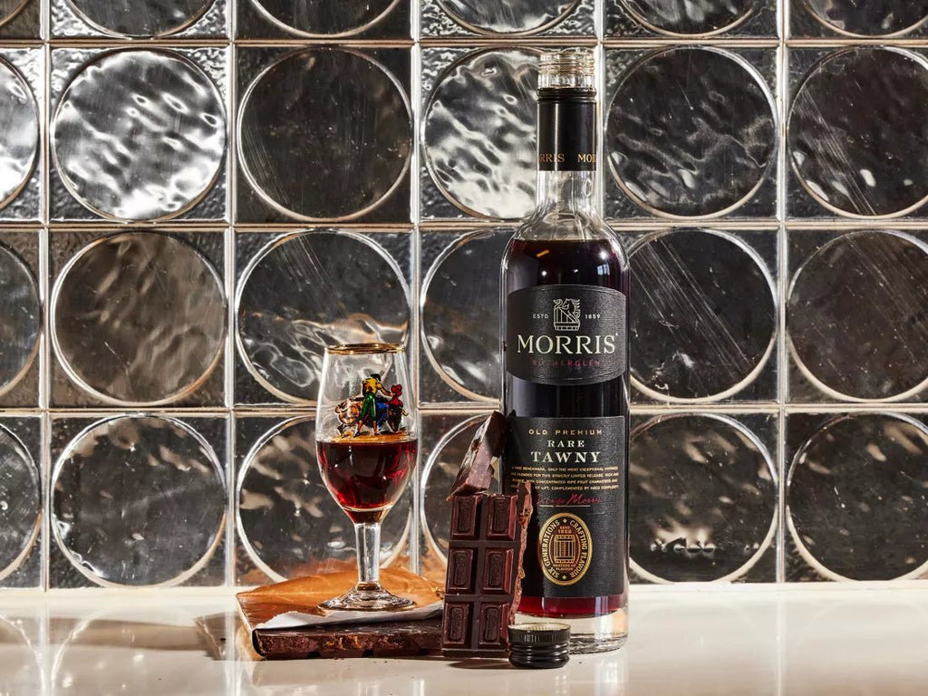 Featured in Dan's Daily: Morris Cellar Reserve Grand Tawny with rum and raisin chocolate - Morris Wines