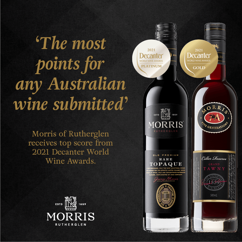 Morris of Rutherglen takes top score at 2021 Decanter World Wine Awards - Morris of Rutherglen POS